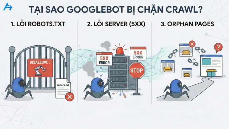 Tại sao Website không được Google Crawl?