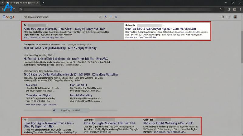 SEO khác gì Ads? Nên chọn chiến lược nào để tối ưu chi phí Marketing 2025? 9 Vị trí hiển thị