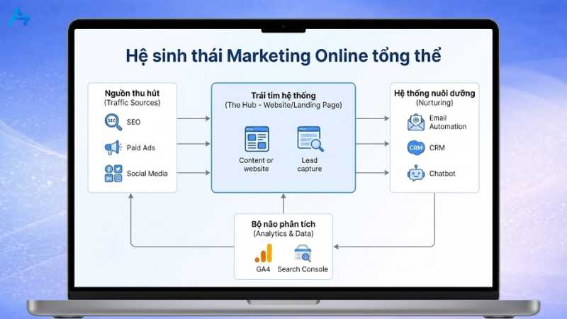 Cách hệ sinh thái Marketing Online vận hành