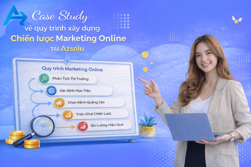 Quy Trình Xây Dựng Chiến Lược Marketing Online Bài Bản Từ A–Z 9 Case Study về quy trình xây dựng chiến lược Marketing Online tại AZSOLU