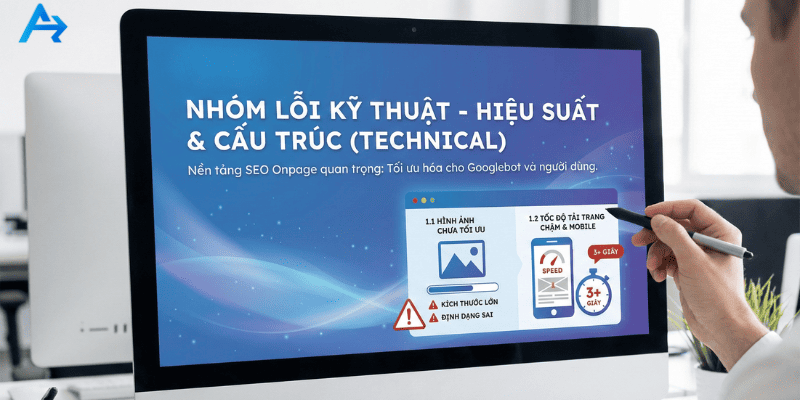 Nhóm lỗi kỹ thuật thường gặp trong SEO Onpage 