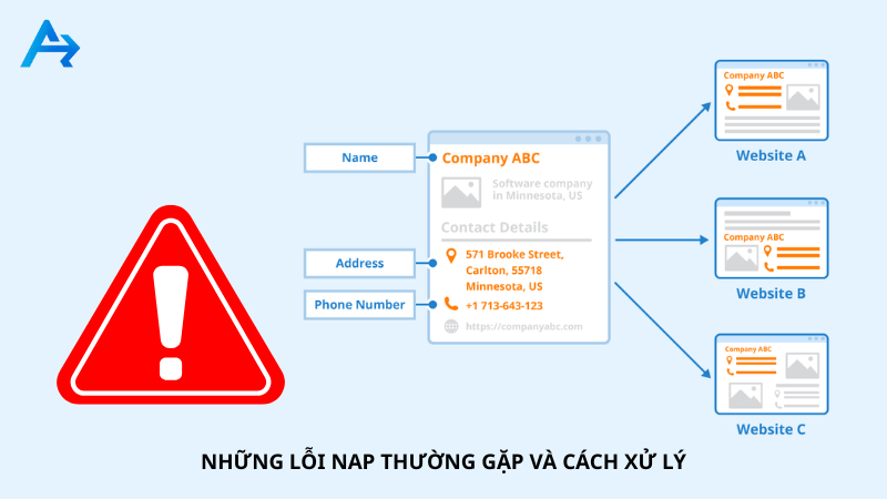 Những lỗi NAP thường gặp và cách xử lý