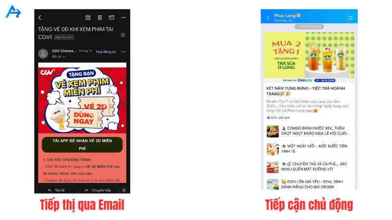 Quảng cáo trực tiếp bằng Email và Zalo OA