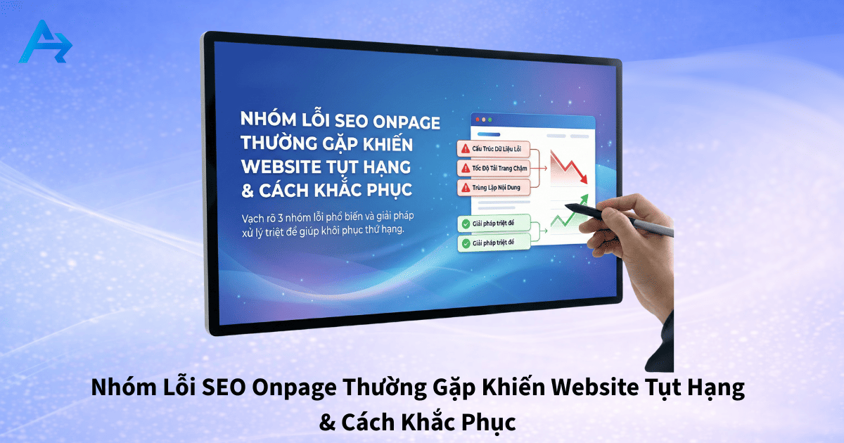 Nhóm Lỗi SEO Onpage Thường Gặp Khiến Website Tụt Hạng