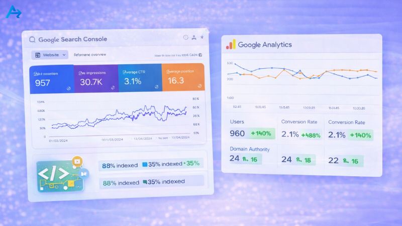 Case study website tăng trưởng SEO sau 3 tháng tối ưu entity backlink